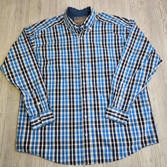 Panhandle Slim Shirt Adult XL Western Button Up Tuf Cooper Performance Mens - Picture 2 of 12